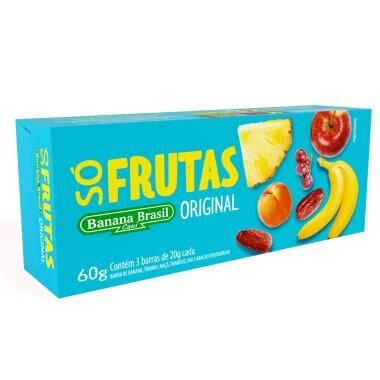 Banana Brasil Só Frutas Original 20g c/3