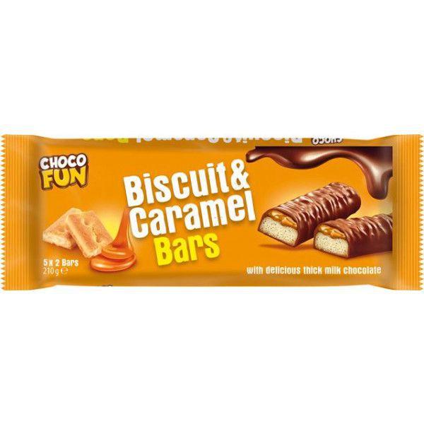 Choco Fun Biscuit & Caramel Bar 210g