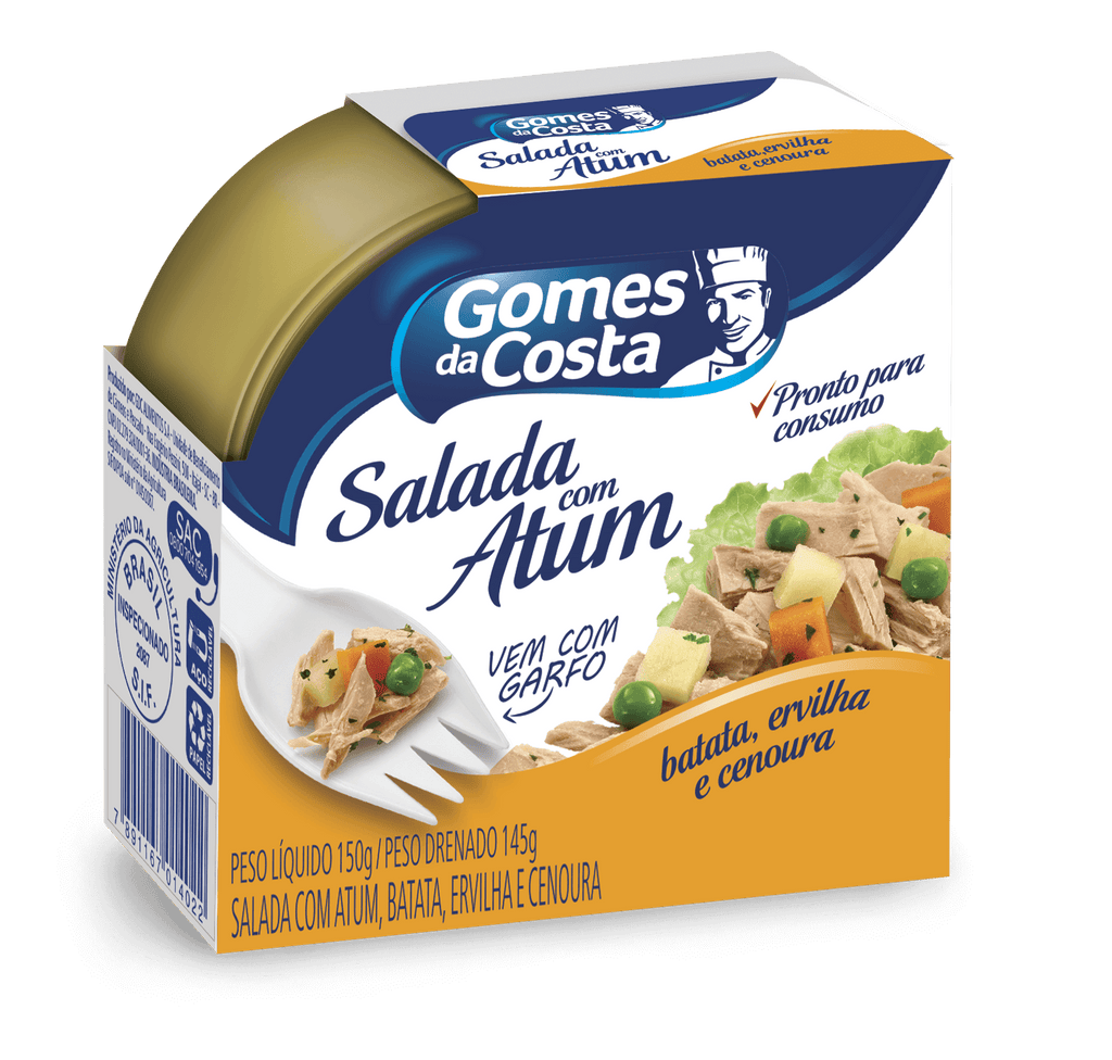 Gomes da Costa Salada com Atum Batata, Ervilha e Cenoura 150g