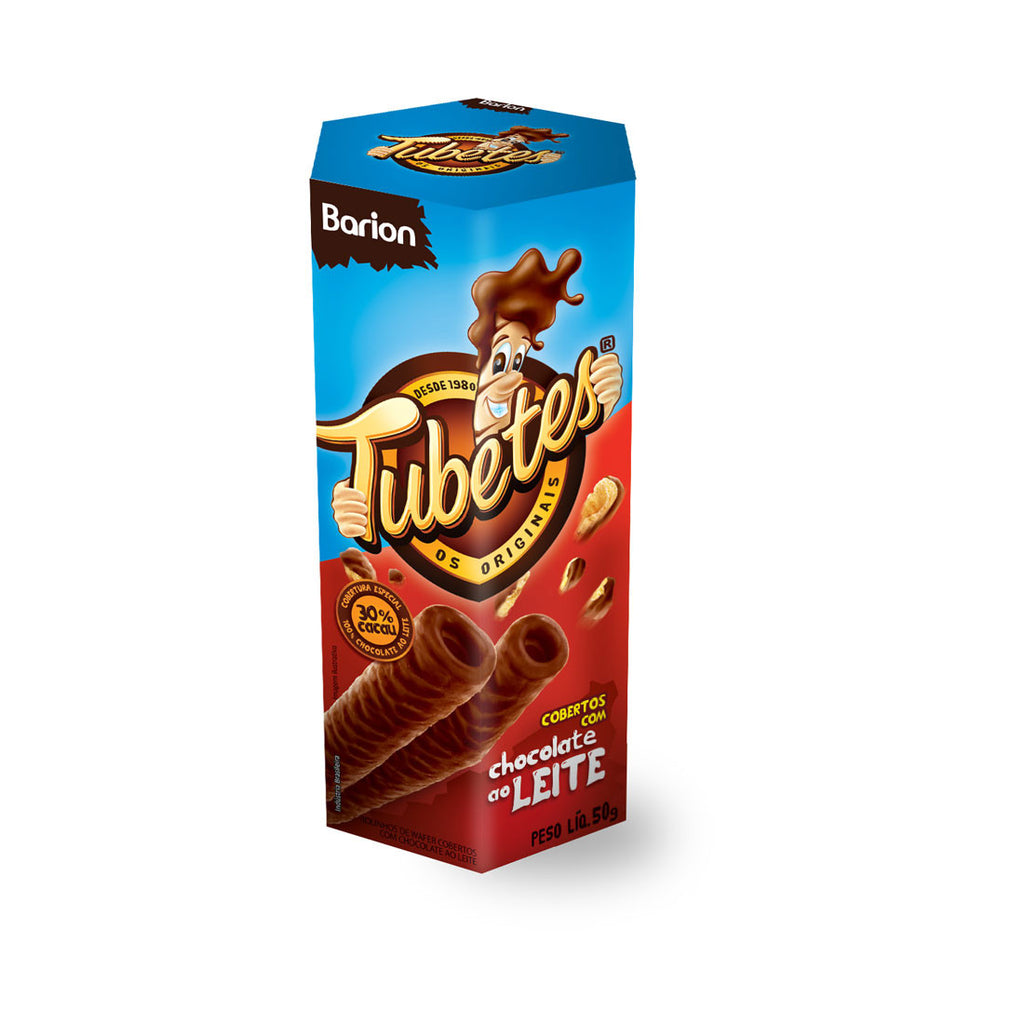 Barion Tubetes Chocolate ao Leite 50g