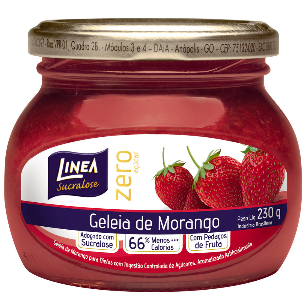 Linea Sucralose Geléia de Morango Zero Açúcar 230g