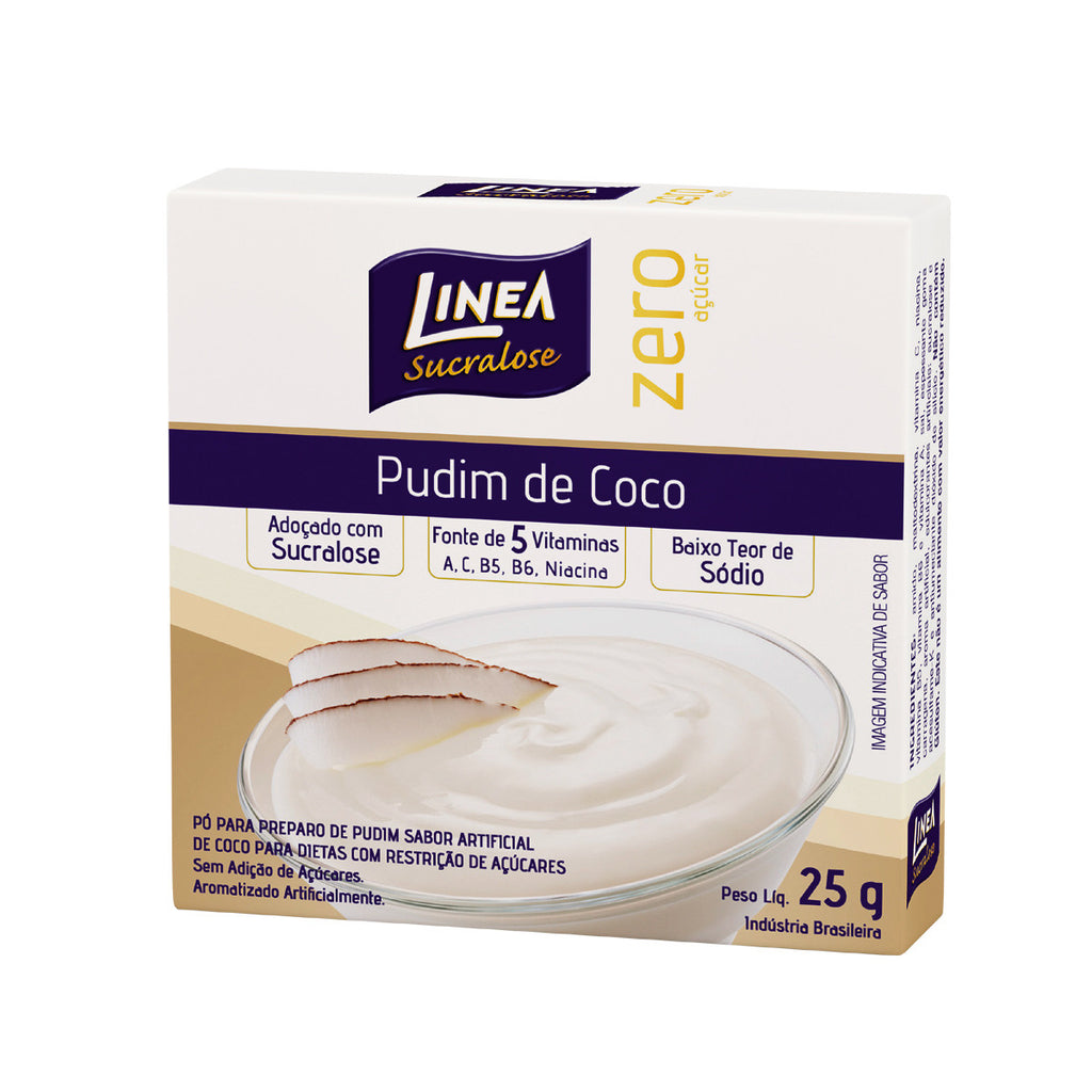 Linea Sucralose Pudim de Coco Zero Açúcar 25g