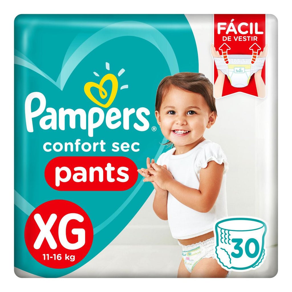 Pampers Fralda Pants XG com 30 unidades