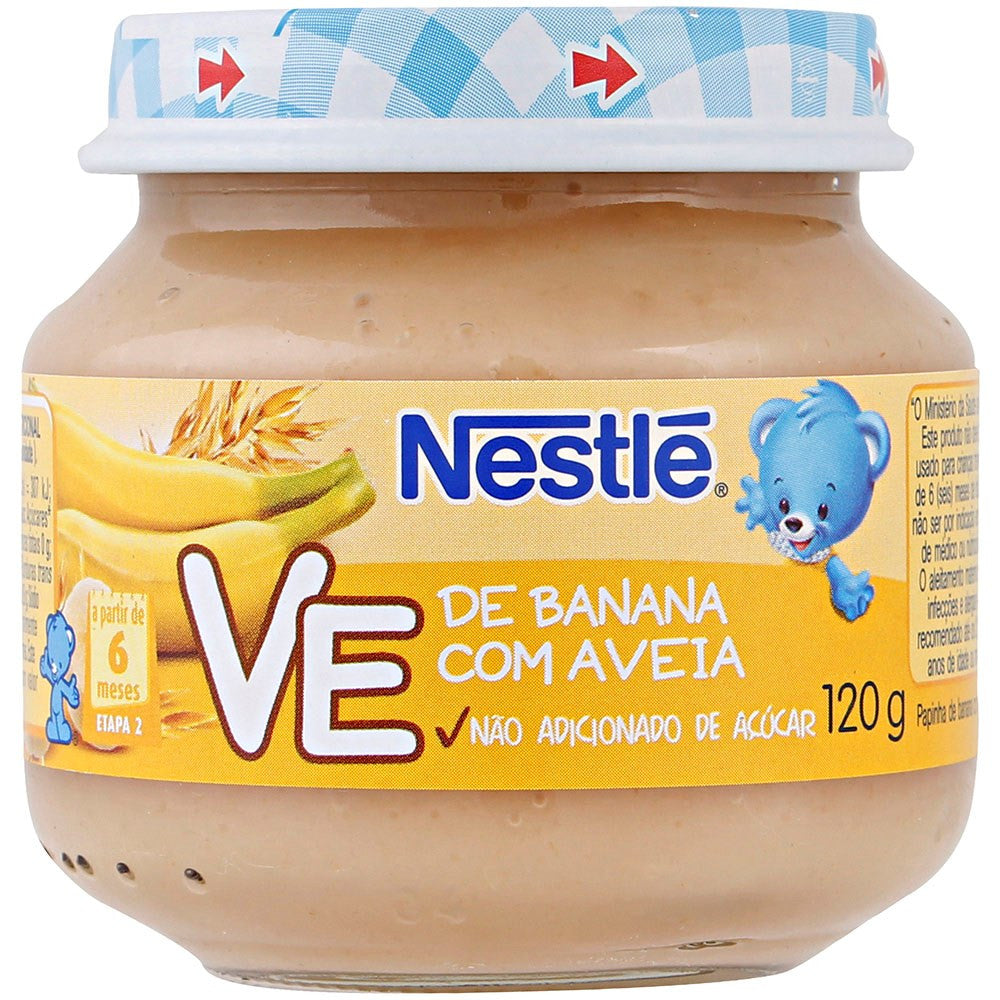 Nestlé Alimento Infantil Banana com Aveia 120g