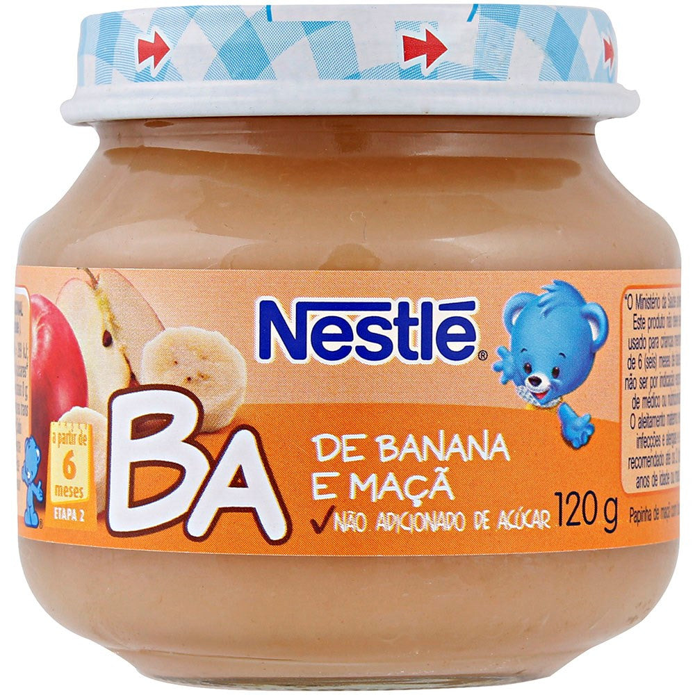 Nestlé Alimento Infantil Banana e Maçã 120g