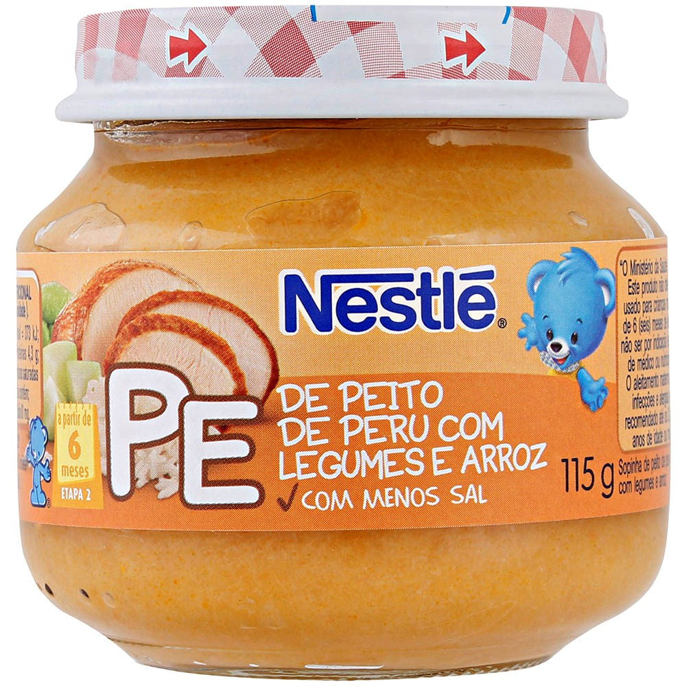 Nestlé Alimento Infantil Peito de Peru com Legumes e Arroz 115g