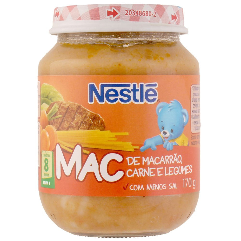 Nestlé Alimento Infantil Macarrão, Carne e Legumes 170g