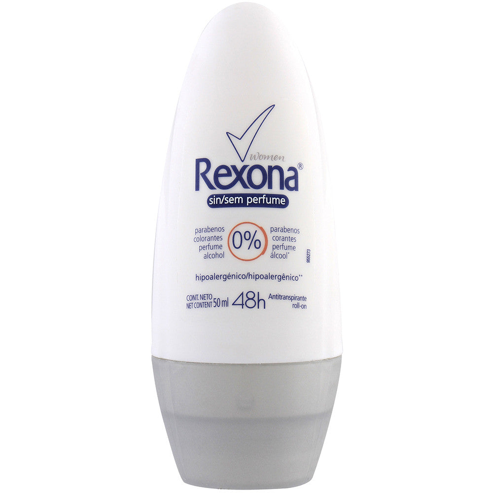 Rexona Desodorante Roll On Women Sem Perfume 50ml