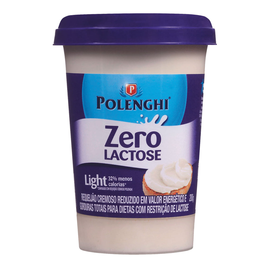 Polenghi Requeijão Cremoso Light Zero Lactose 200g