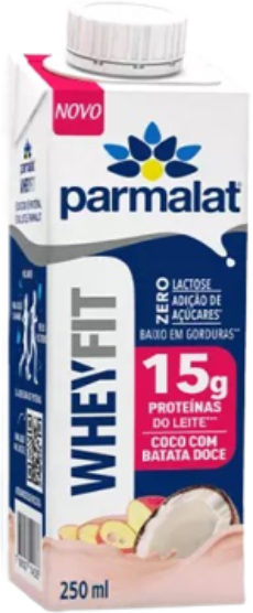 Parmalat Bebida Láctea Whey Fit 15g Coco com Batata Doce 250ml