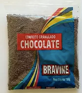 Bravine Confeito Granulado Chocolate 500g