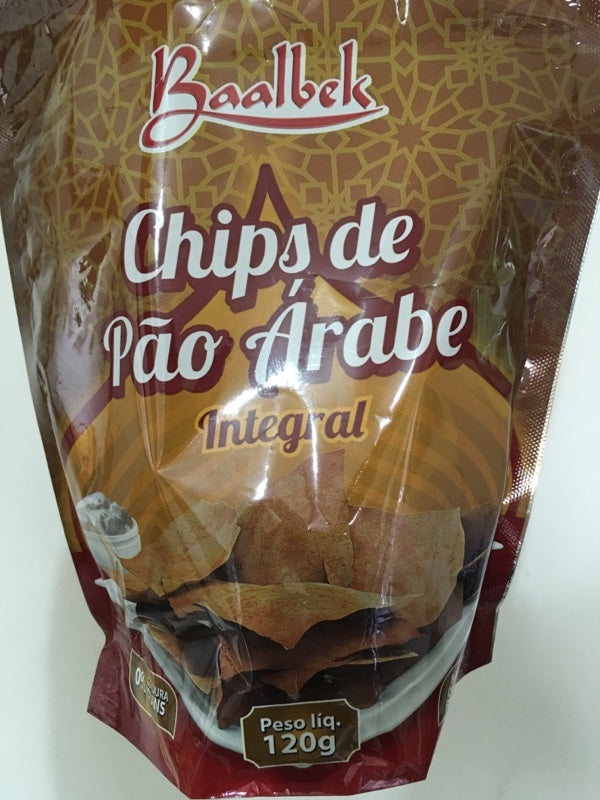 Baalbek Chips de Pão Árabe Integral 120g