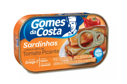 Gomes da Costa Sardinhas com Molho de Tomate Picante 125g