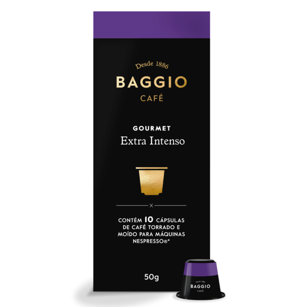 Baggio Café Gourmet Extra Intenso (Para Máquina Nespresso) com 10 Capsulas