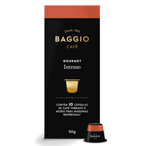 Baggio Café Gourmet Intenso (Para Máquina Nespresso) com 10 Capsulas