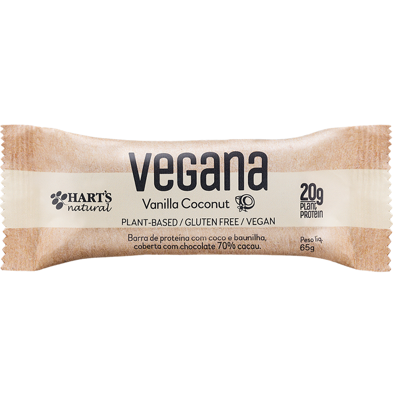Hart's Barra de Proteína Vegana Vanilla Coconut 65g