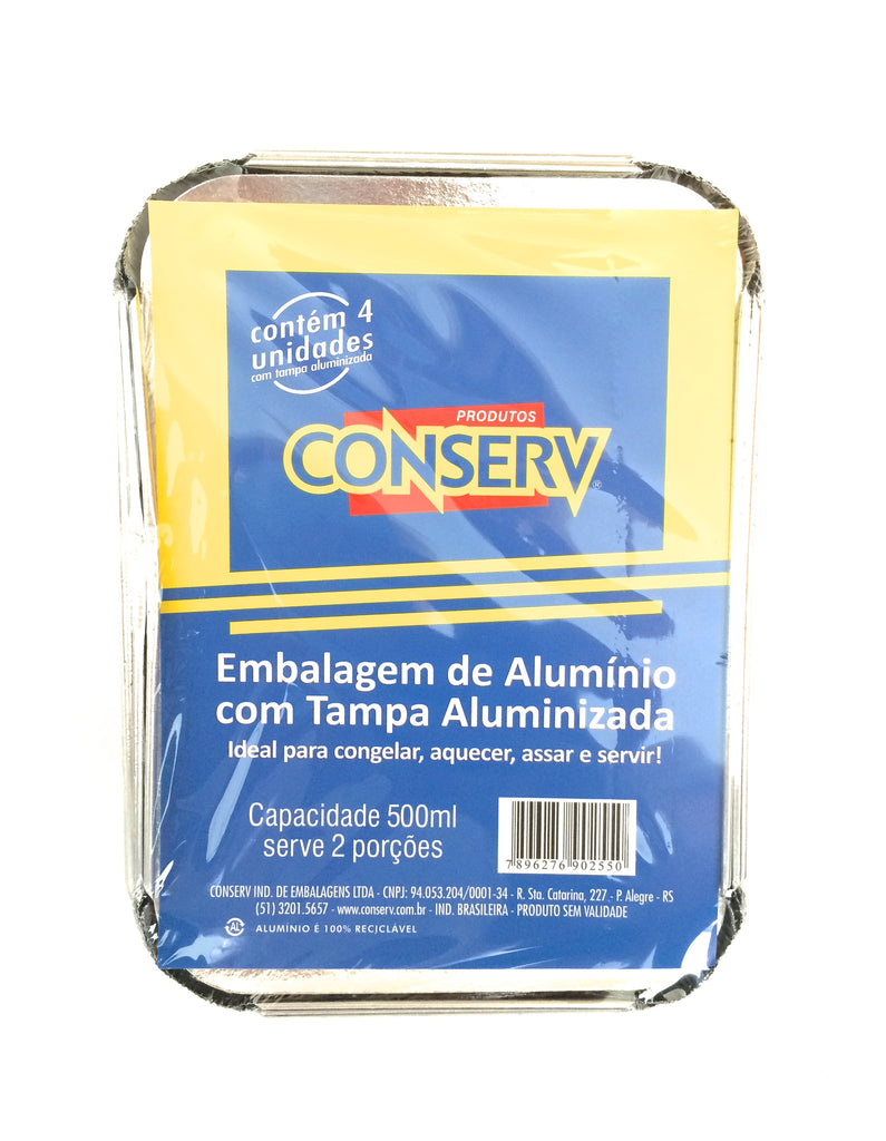 Conserv Embalagem de Alumínio 500ml c/4un