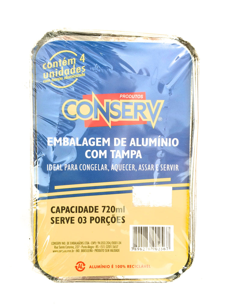 Conserv Embalagem de Alumínio 720ml c/4un