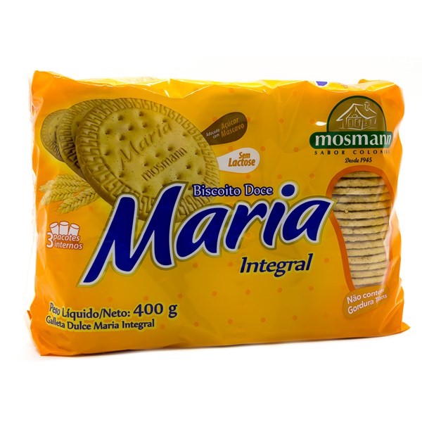 Mosmann Biscoito Maria Integral 400g