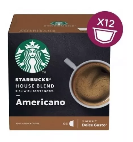 Starbucks Americano House Blend Rich With Toffee Notes 12 cápsulas
