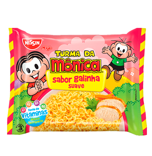 Nissin Turma da Mônica Sabor Galinha Suave 85g