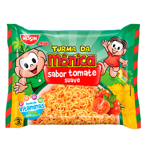 Nissin Turma da Mônica Sabor Tomate Suave 85g