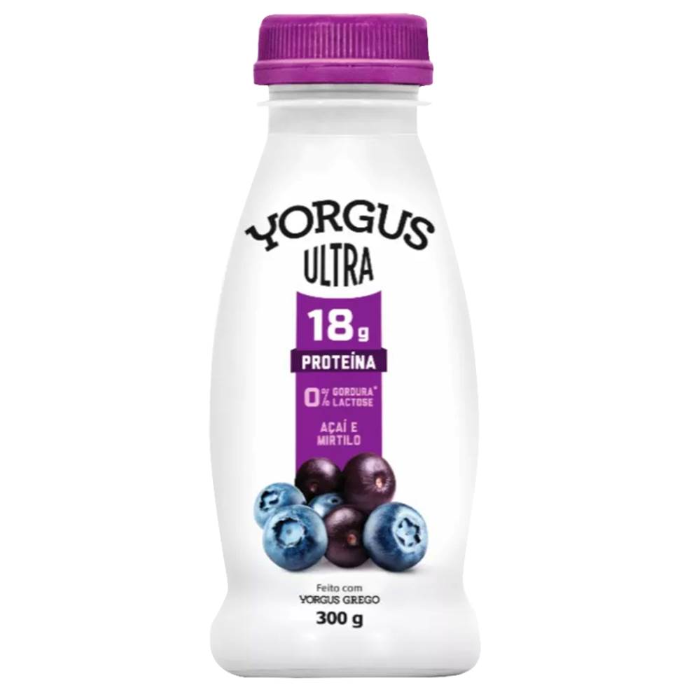 Yorgus Iogurte Ultra Proteína Açaí e Mirtilo 300g