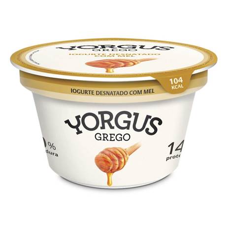 Yorgus Iogurte Grego Desnatado com Mel 130g