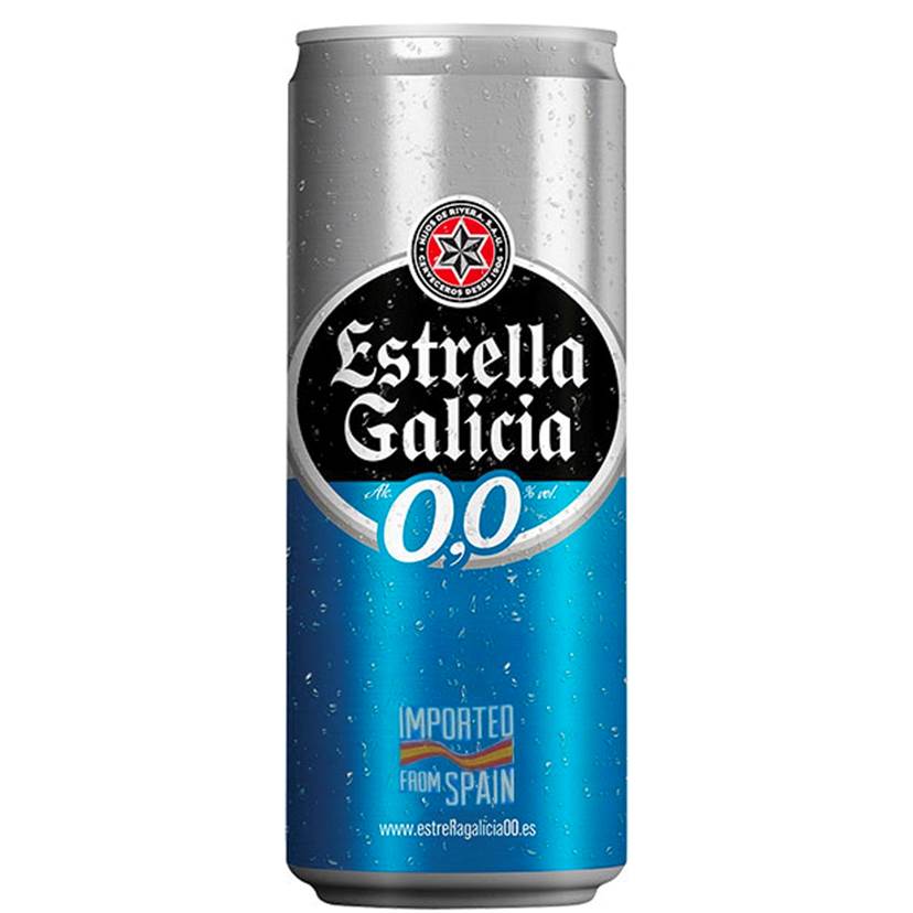 Estrella Galicia Zero Álcool Lata 330ml