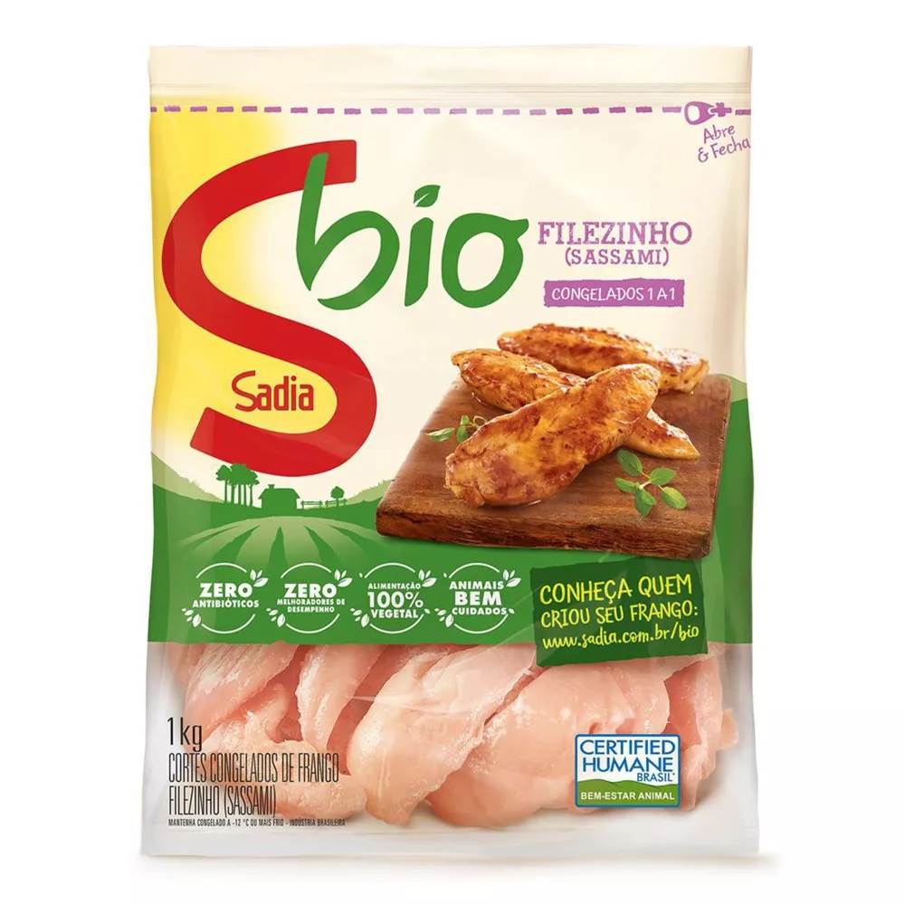 Sadia Bio Filézinho (Sassami) de Frango Congelado 1kg