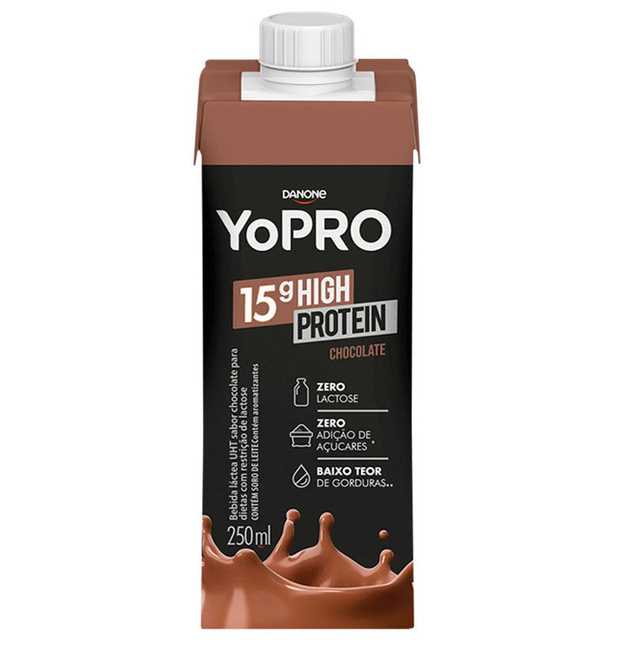 YoPRO Bebida Láctea High 15g Protein Zero Lactose Chocolate 250g