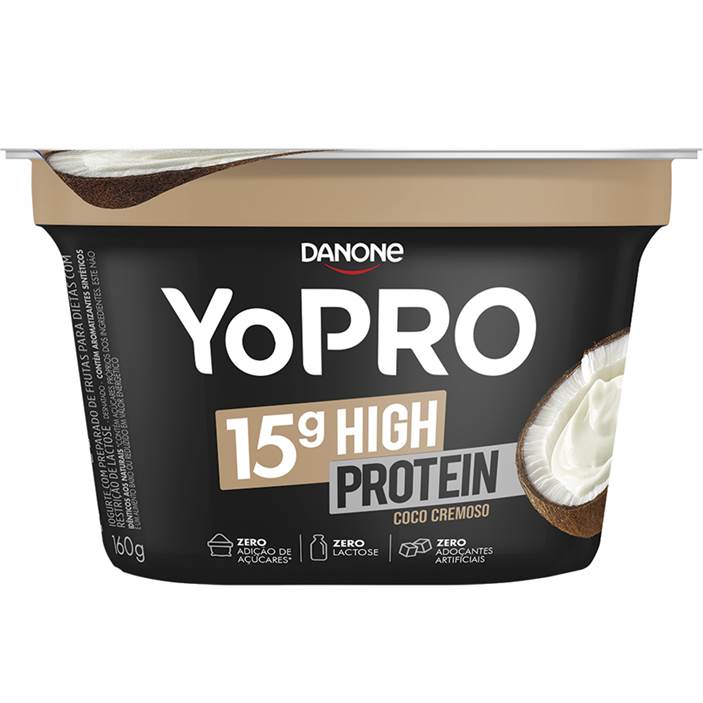 YoPRO Iogurte High Protein Zero Lactose Coco Cremoso 160g