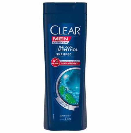 Clear Men Shampoo Anticaspa Ice Cool Menthol 400ml