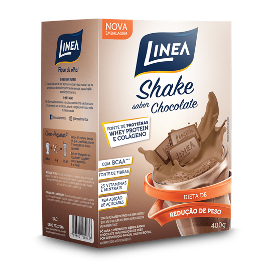 Linea Sucralose Shake de Chocolate 400g
