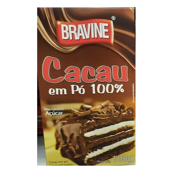 Bravine Cacau em Pó Solúvel 100g