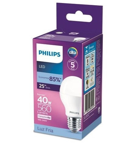 Philips Lâmpada LED 40W Luz Fria 7W