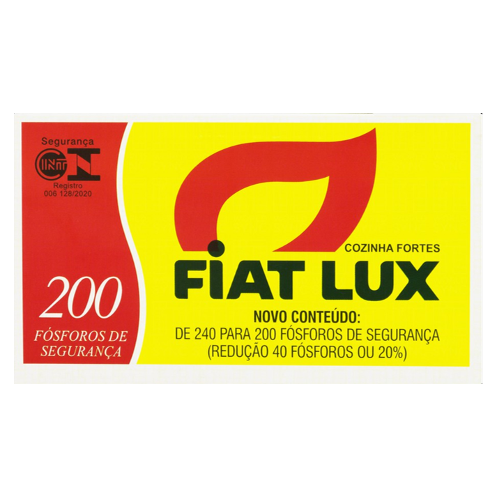Fósforos Fiat Lux 200 unidades