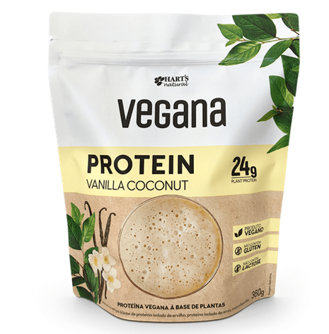 Hart's Shake Protein Vanilla Coconut Vegana 360g