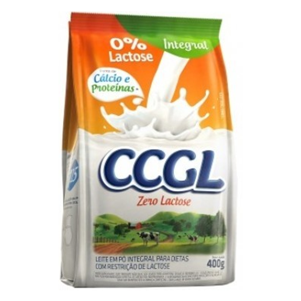 CCGL Leite em Pó Integral Zero Lactose Sachê 400g