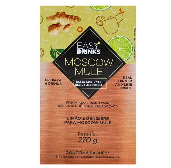 Easy Drinks Preparo Líquido para Moscow Mule 270g (contém 6 sachês)