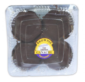 Ganache Brownie de Chocolate com Cobertura c/4 320g