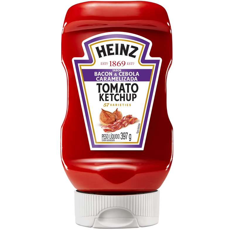Heinz Tomato Ketchup Bacon e Cebola Caramelizada 397g