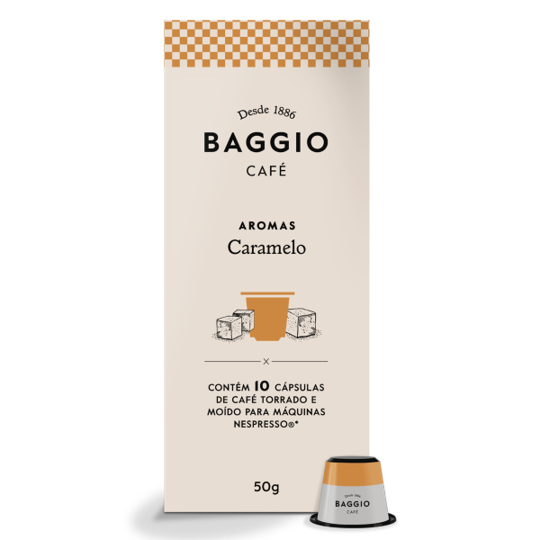 Baggio Café Caramelo (Para Máquina Nespresso) com 10 Capsulas