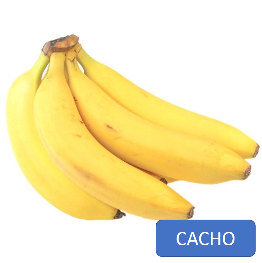 Banana Convencional Prata - CACHO c/6 unid.