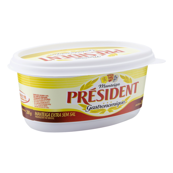 Président Manteiga Pote Gastronomique Sem Sal 200g