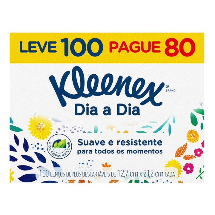 Kleenex Lenço de Papel Leve 100 Pague 80