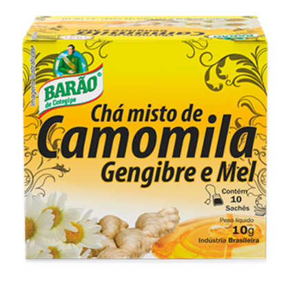 Barão do Cotegipe Chá Misto de Camomila Gengibre e Mel 10g c/10
