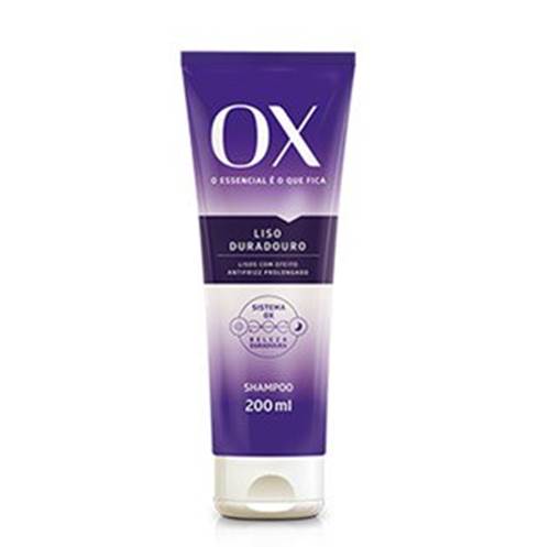 OX Shampoo Liso Duradouro 200ml