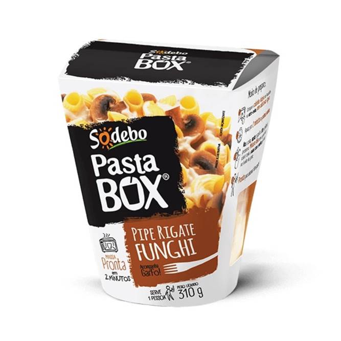 Sodebo Pasta Box Pipe Rigate Funghi 310g