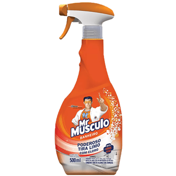 Mr Musculo Banheiro Poderoso Tira Limo com Cloro Spray 500ml